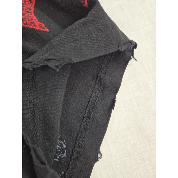 Affliction T-Shirt Built For Speed Black Skull Wings Men's size 3XL Distressed - Picture 5 of 10